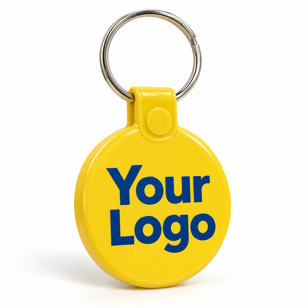 Circle Medallion ABS Keychain
